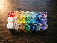 Dés de jeu personnalisés en résine nacrée marbrée, uniques, pour accessoires de jeux de société