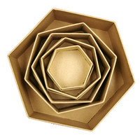 Boîte en papier kraft hexagonale pour l'art de la maternelle, boîte cadeau haut de gamme, boîte d'emballage pour bonbons de fête