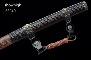 Épée de jouet réaliste Hamon, katana de cosplay pour enfants et adultes, en bambou SS240 - Product Image 3