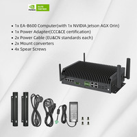 Ordinateur IA de pointe Jetson AGX Orin 32G EA-B600, PC industriel sans ventilateur avec DDR4 8 Go et stockage M.2, 275 TOPS, serveur en stock