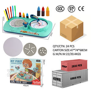 Zhorya 2'si 1 Arada Eğitici Çizim Tableti Plastik Kaleydoskop Sanat Grafiti Boyama Oyuncağı Çocuklar İçin - Product Image 6