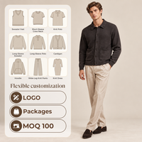 Pull cardigan personnalisé pour homme, fabrication de pulls tricotés pour homme, tricotage