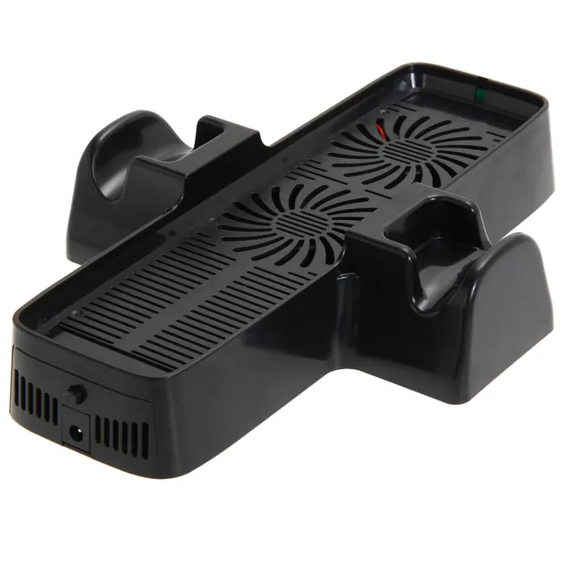 Cooling Fan with Dual Dock Stand Durable ABS Console for Xbox 360 Game Controller and Enhanced Heat Dispersion