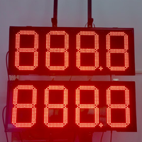 Prix de gros 88,88 8,889/10 IP65 Panneau d'affichage LED pour station-service, affichage du prix du carburant