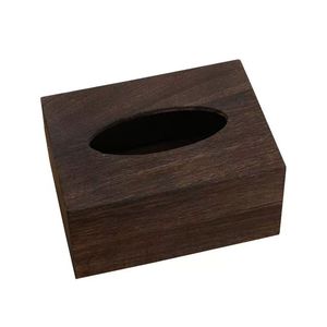 Caja de pañuelos de madera maciza, nuevo estilo chino, almacenamiento de escritorio para sala de estar, uso doméstico - Product Image 5