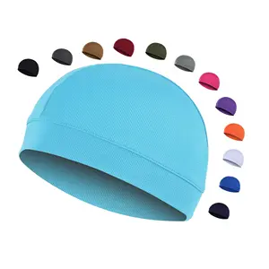 Wholesale summer sunproof sports cap outdoor Cycling Football Head Breathable Sweat Wicking Helmet Liner head cover cap