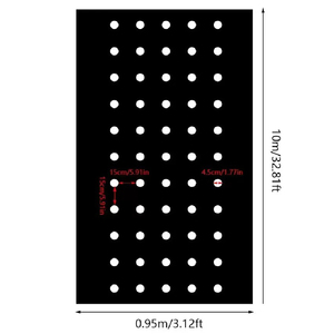 Cubierta de suelo de aislamiento térmico perforado de película agrícola de PE para retención de humedad del suelo y regulación de temperatura - Product Image 3