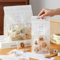 Sachet d'emballage refermable en PET+PE pour biscuits, nougats, pâtisseries occidentales et pains grillés, idéal pour la conservation à température ambiante