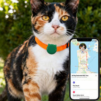 Étui pour AirTag en silicone souple, durable, imperméable et écologique, à motif animal, pour collier de chien et de chat, avec option de logo personnalisé