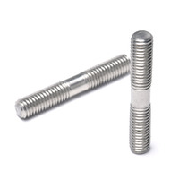 Vis à double extrémité en acier inoxydable 304 DIN938 de haute qualité, antirouille, M6 M8 M10 M12, pour machines industrielles