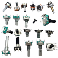 Potenciómetro dúplex de tipo 148 personalizado de alta calidad B1K ~ 1M-10MM Producto de reóstatos de resistencia Variable giratoria de Pin recto