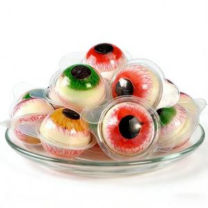 Bonbons gélifiés <span class=keywords><strong>halal</strong></span> de haute qualité personnalisables, yeux de bœuf, couleurs mélangées, saveurs de fruits assorties, sucré-acide, support OEM/ODM - Product Image 2