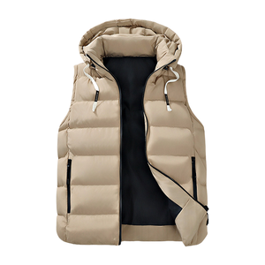 OEM/ODM Tùy Chỉnh Nổi Trùm đầu Dày Giá Rẻ Không Tay Áo Khoác Unisex Chất Lượng Cao Thời Trang Lỏng Windproof Thoáng Khí Phía Trước - Product Image 1