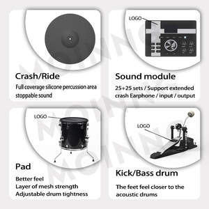 Batterie électronique professionnelle en gros, kit complet pour les performances sur scène et en studio - Product Image 4