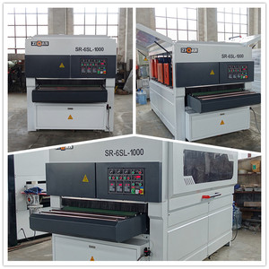 ZICAR heavy duty mdf <b>veneer</b> wood plywood woodworking Brush Sanding polishing Machine 1000mm 1300mm Width Wide With Ce - Product Image 2