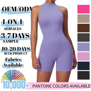 Vendita calda da donna con Logo personalizzato a schiena aperta abbigliamento attivo da donna tuta sportiva per allenamento in palestra tuta da Yoga in un pezzo - Product Image 2