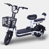 Vélo électrique à deux roues pour adultes Little Prince, 48V, cadre léger en acier à haute teneur en carbone, freins à moyeu avant/arrière, scooter 45-55 km