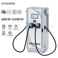 EVTAURUS JT40-J Estación de Carga Comercial Nueva con Certificación CE de 80/100/120KW IP54 para Exteriores CCS Chademo+Tipo2 AC/DC OCPP1.6J