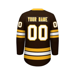 Logo personnalisé de haute qualité équipe professionnelle adulte attirail sergé maillot de hockey sur glace vêtements professionnels avec technique de sublimation - Product Image 5
