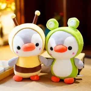 Harga terjangkau 15/25 Cm Kawaii berbagai bentuk Penguin boneka Plushies Squishy Pinguin mewah mainan untuk anak-anak