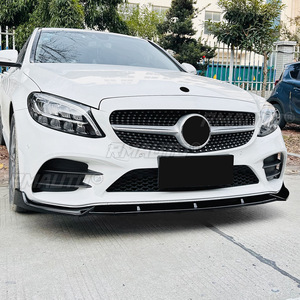 ชุดแต่งกันชนหน้า สำหรับรถยนต์ Mercedes Benz C-Class W205 C205 S205 AMG ปี 2019-2021  พร้อมลิ้นกันชนหน้าและฝาครอบป้องกัน  อุปกรณ์ตกแต่งรถยนต์ - Product Image 4