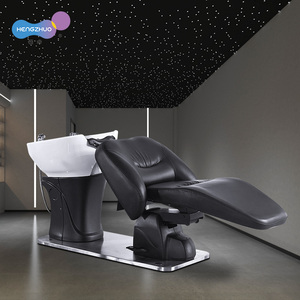 Ghế gội đầu điện 2 trong 1 với chậu gốm, chân đế thép không gỉ, chức năng sưởi ấm và massage, giường spa cho Lava Cabezas - Product Image 2