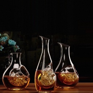 Bouteille à vin en verre grande capacité avec poignée, large ouverture, anti-goutte, bouteille aérateuse pour vin rouge et blanc - Product Image 1