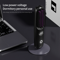 Brosse lissante rechargeable, peigne à cheveux portable, mini fer à lisser électrique
