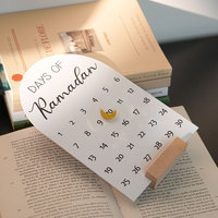 Calendrier de l'Avent en bois à faire soi-même 2026, décoration de la maison et des fêtes, cadeau de l'Aïd Moubarak, pendule pour le bureau