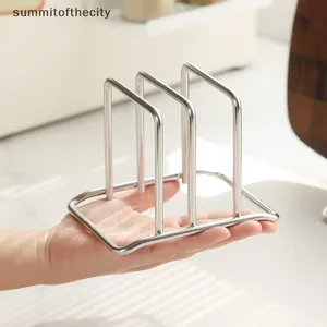 Moderno Soporte de Acero Inoxidable <span class=keywords><strong>para</strong></span> Tabla de Cortar, Tipo Vertical, de Dos Niveles, Portátil, Móvil, Sin Instalación - Product Image 2