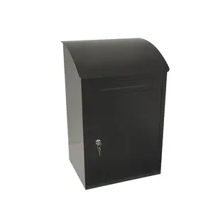 Sheet Metal Parcel Box Drop Delivery Letterbox Small Package Mailbox With Keys Lock