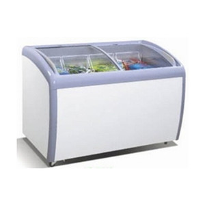 260l Curved Glass Doors Commercial Display <b>Freezer</b> for Ice Ddh-260x Commercial <b>Freezer</b> - Product Image 1