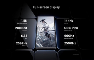 Nubia Red Magic 10 <span class=keywords><strong>Pro</strong></span> Plus 5G 24GB+1T Édition Collection Or Téléphone de Jeu Taux de Rafraîchissement 144Hz Processeur Octa Core Système d'Exploitation Anglais - Product Image 4