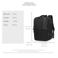 Sac à dos professionnel pour homme avec logo personnalisé, résistant à l'eau, grande capacité, pour ordinateur portable 16 pouces, extensible, pour les loisirs et les voyages
