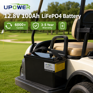 Batería <span class=keywords><strong>UPOWER</strong></span> LiFePO4 de 12.8V 100Ah, Celdas de Grado A, Baja Autodescarga, para Carritos de Golf, Embarcaciones y Autocaravanas - Product Image 1
