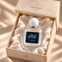 Flacon de parfum en verre transparent rectangulaire de luxe, vide, blanc, avec pulvérisateur à pompe sérigraphié givré, 100 ml, OEM/ODM en stock