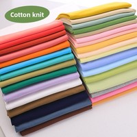 Tissu brocart Fanba 100 % coton peigné, 40 fils, couleur unie, pour vêtements de bébé, t-shirts et sous-vêtements, usage courant