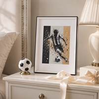 Minimalist 3D MDF Photo Frame Single Opening Soccer Sports Art Picture Frame Tabletop Wall Decor Support Logo Printing