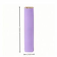 Flacon de parfum de voyage 10 ml personnalisé avec étiquette, design à ouverture rotative, coque ABS rectangulaire mince avec insert en verre, portable et facile à transporter