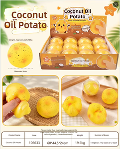 Pelota Antiestrés de Aceite de Coco Moldeable, Juguete Divertido y Relajante para Aliviar el Estrés, Hecha con Patatas Pequeñas del Sur y Vaselina - Product Image 2