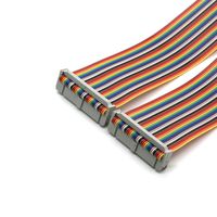 Hochwertige benutzer definierte 2,54 Flach kabel Regenbogen kabel 3 Ampere 500V AC Farb leitung Draht verbindungs leitung für den Heimgebrauch