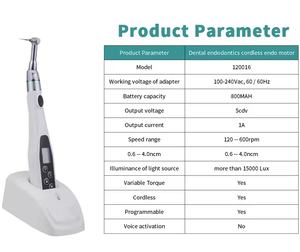 La fabbrica vende direttamente il micromotore endodontico del motore <span class=keywords><strong>Endo</strong></span> senza cordone dentale con Led - Product Image 6