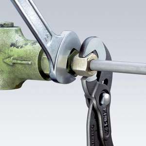 KNIPEX - 87 41 250 SB Llave de juntas de deslizamiento múltiple gris atramentado, cabeza pulida, mangos con revestimiento de plástico antideslizante - Product Image 5