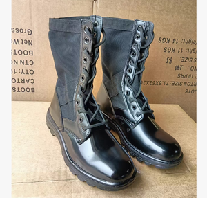 Botas de Cuero Vacuno DFS19 para Hombre, Personalizadas, de Alta Calidad, Brillantes y Lisas - Product Image 4