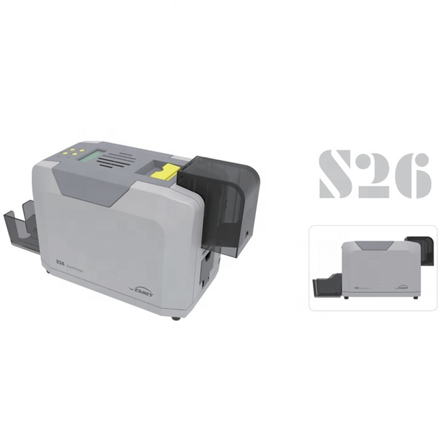 Seaory S26 Dye Sublimation Auto Batch Printing CR80 PVC Card Printer USB/Ethernet Magnetic/RFID Encoding Module for Access ID