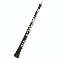 Semi-automatic C Tone Oboe Ebony Body Silver-Plated Copper-NicKel Keys Professional Woodwind Instrument for Orchestras with Case