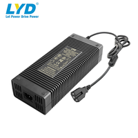 Chargeur de batterie écologique certifié LYD Custom ETL KC KCC 1000W 12.6V40A pour voiturette de golf, ports DC/AC, adaptateurs OTP EU/US/UK/JP