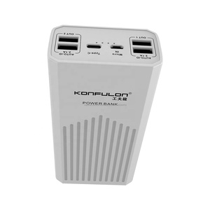 Konfulon Real Big Capacity 40000mAh QC3.0 Fast Power Bank, estación de cargador portátil de 4 puertos USB con soporte para teléf - Product Image 1