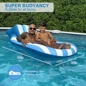 Canapé aquatique <span class=keywords><strong>gonflable</strong></span>, chaise longue pour adulte, bouée lumineuse, siège pare-soleil, <span class=keywords><strong>piscine</strong></span> de bronzage, lit flottant - Product Image 3