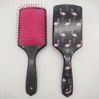 Brosse à cheveux Flamingo personnalisée pour les femmes faites votre propre marque usine en gros brosse à cheveux masseur de cuir chevelu